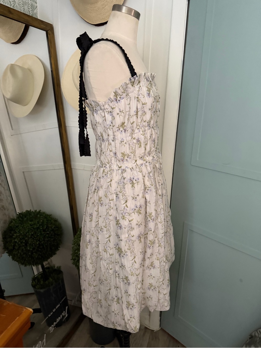 H&M x Brock Collection Lyocell-blend Dress XL Floral Midi Sundress - Picture 6 of 9